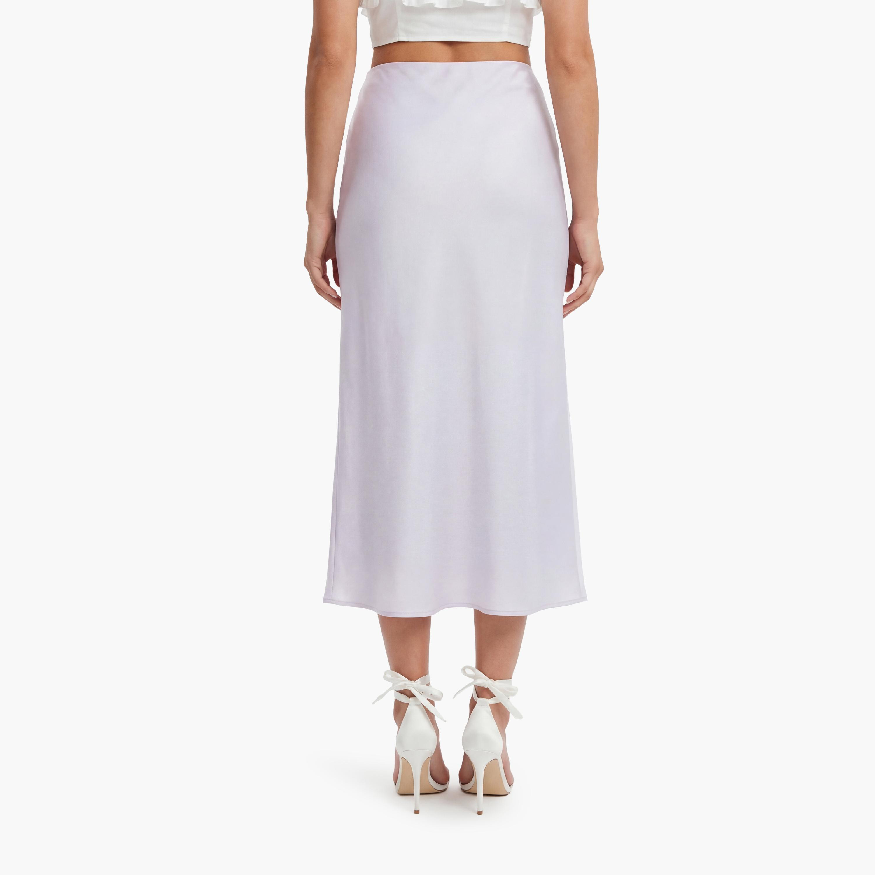 تنورة ميدي نسائية قصة "ايه-لاين" من كوتون-women-clothing-skirts-image-4