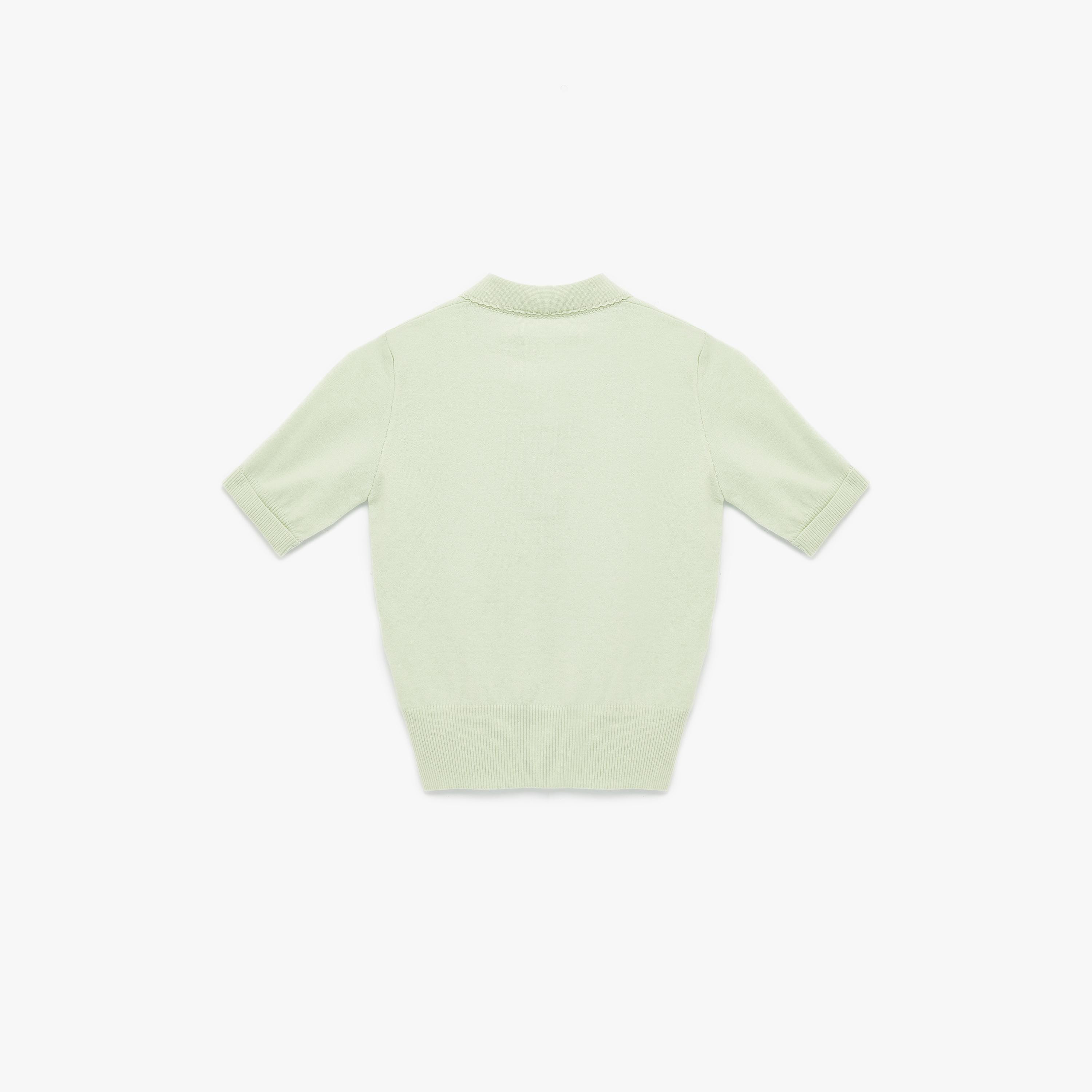 KOTON Collared Women's Knitted Polo T-Shirt-women-clothing-tshirts-image-4