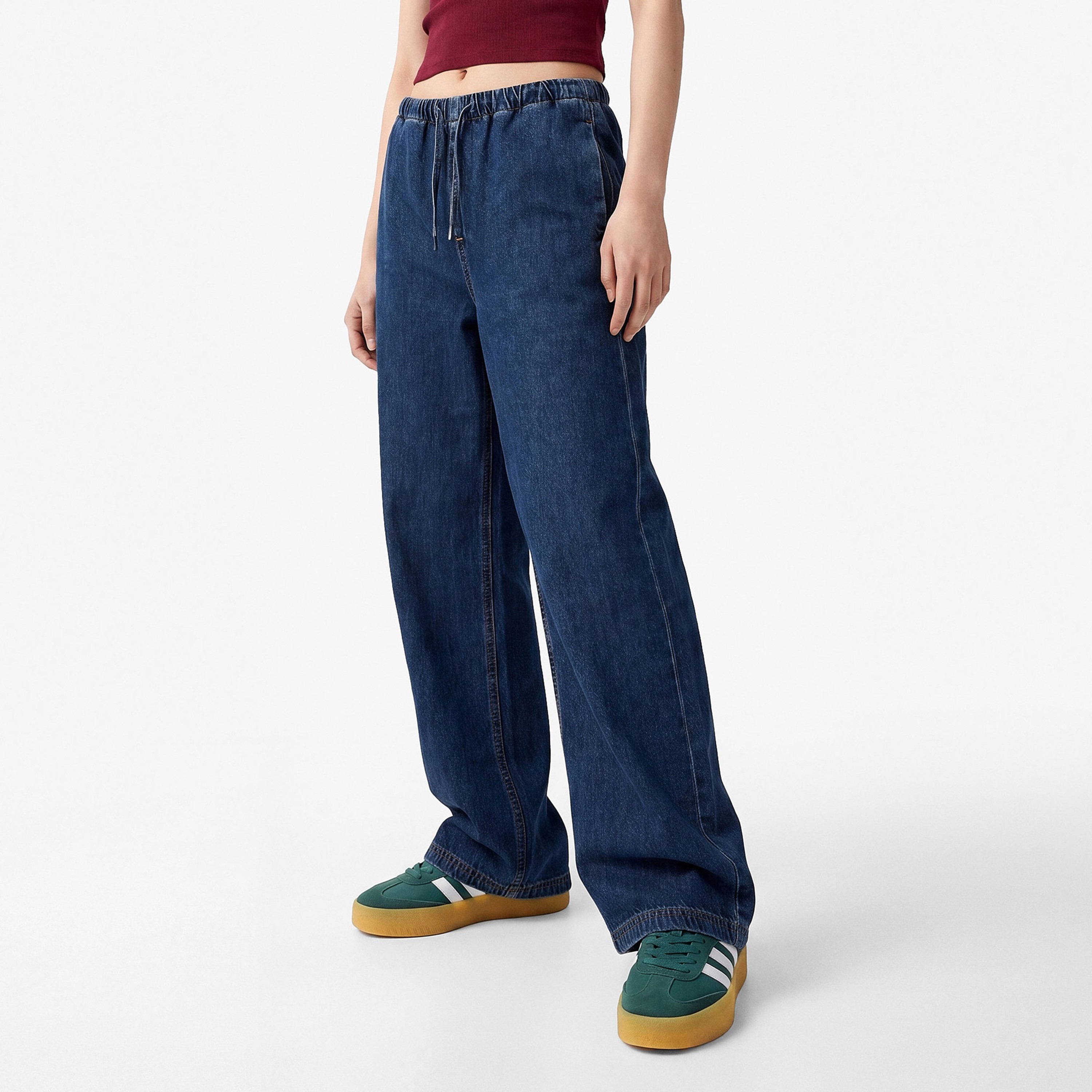 KOTON Regular Fit Washed Mid-Rise Women's Jeans-women-clothing-jeans-image-1