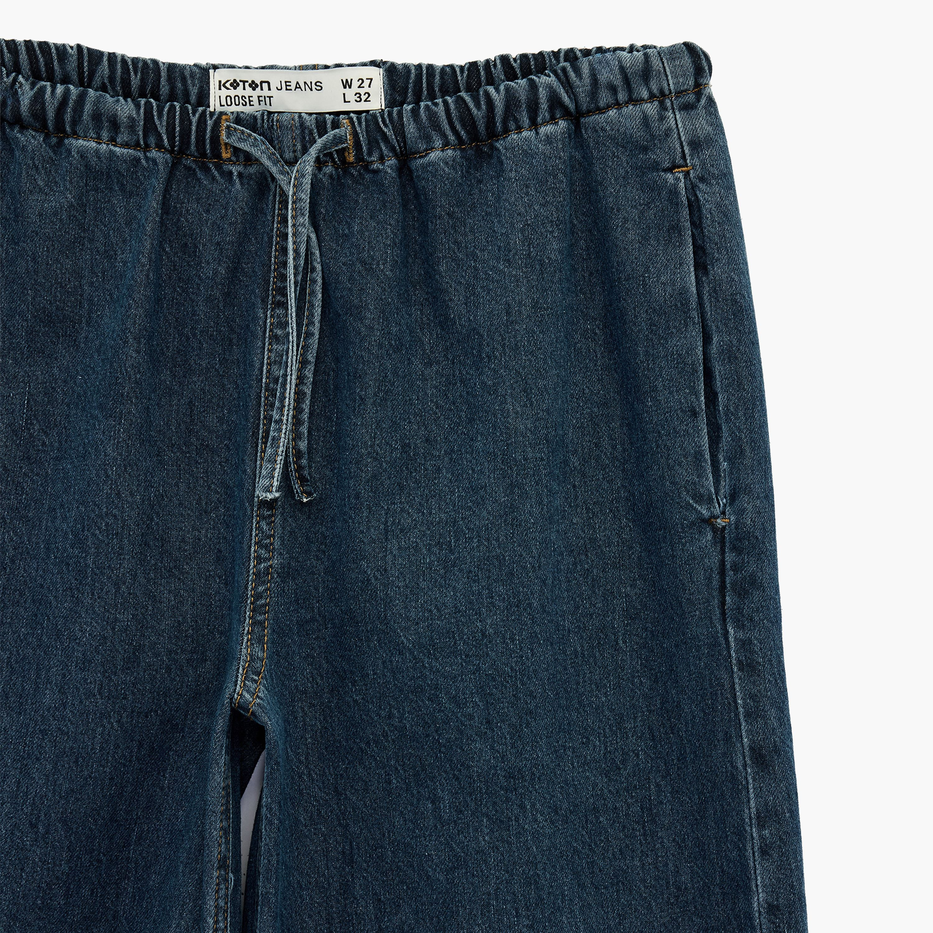KOTON Regular Fit Washed Mid-Rise Women's Jeans-women-clothing-jeans-image-5