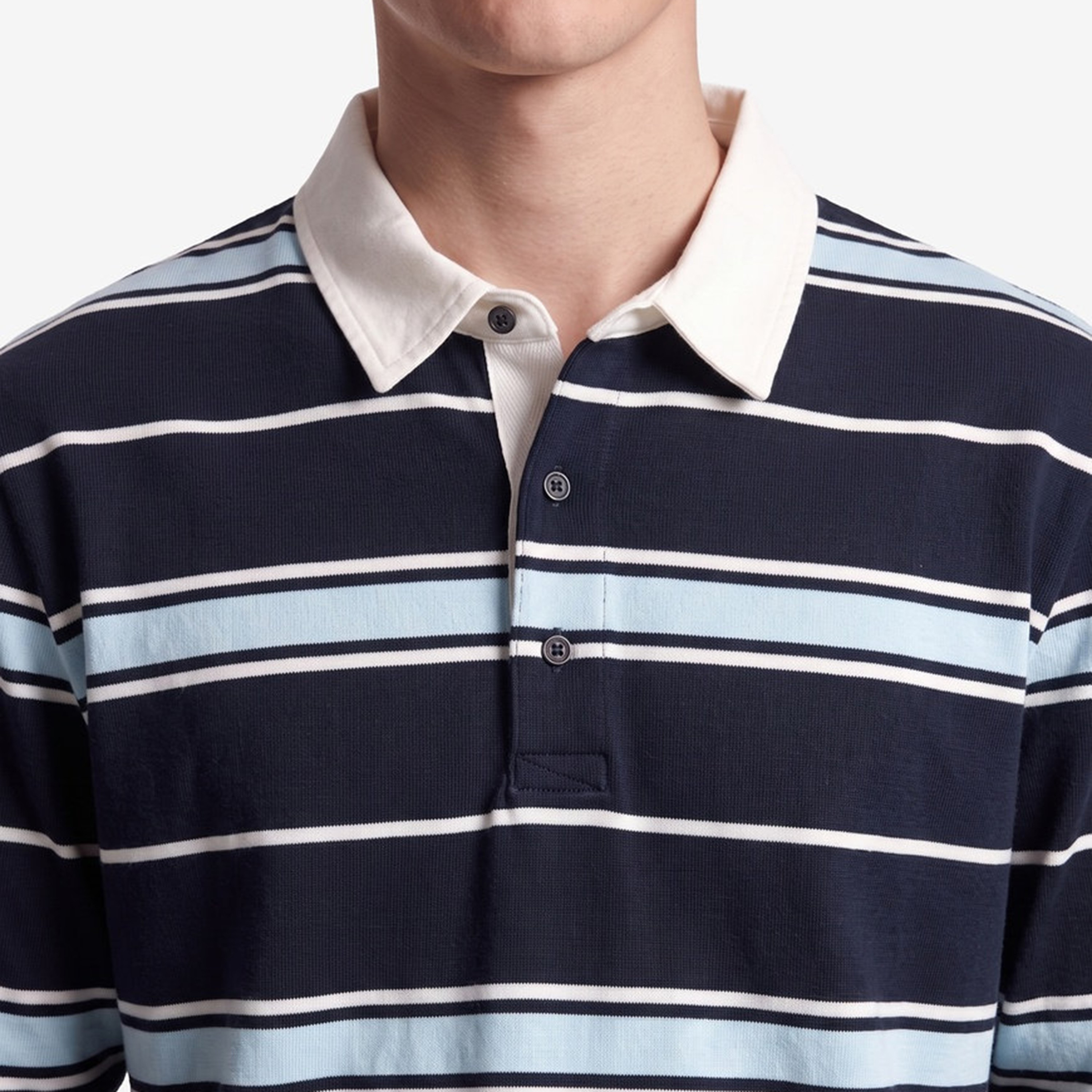 KOTON Striped Collared Long Sleeves Men's Sweatshirt-men-winterwear-hoodiesandsweatshirts-image-3