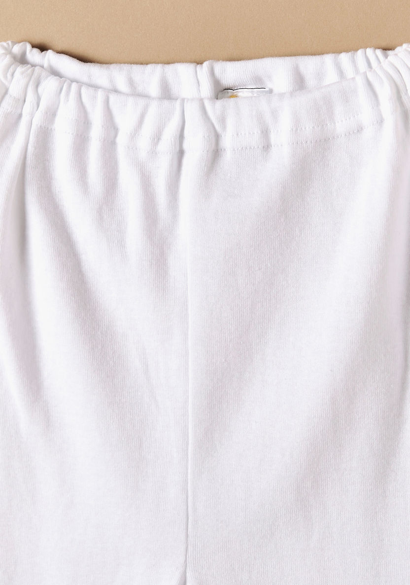 Juniors Solid Full Length Pyjamas with Elasticised Waistband-Pants-image-1