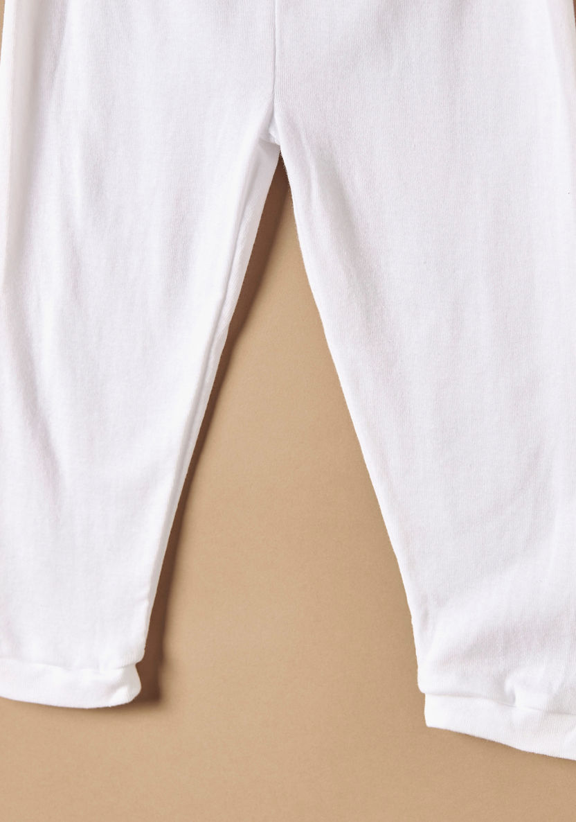 Juniors Solid Full Length Pyjamas with Elasticised Waistband-Pants-image-2