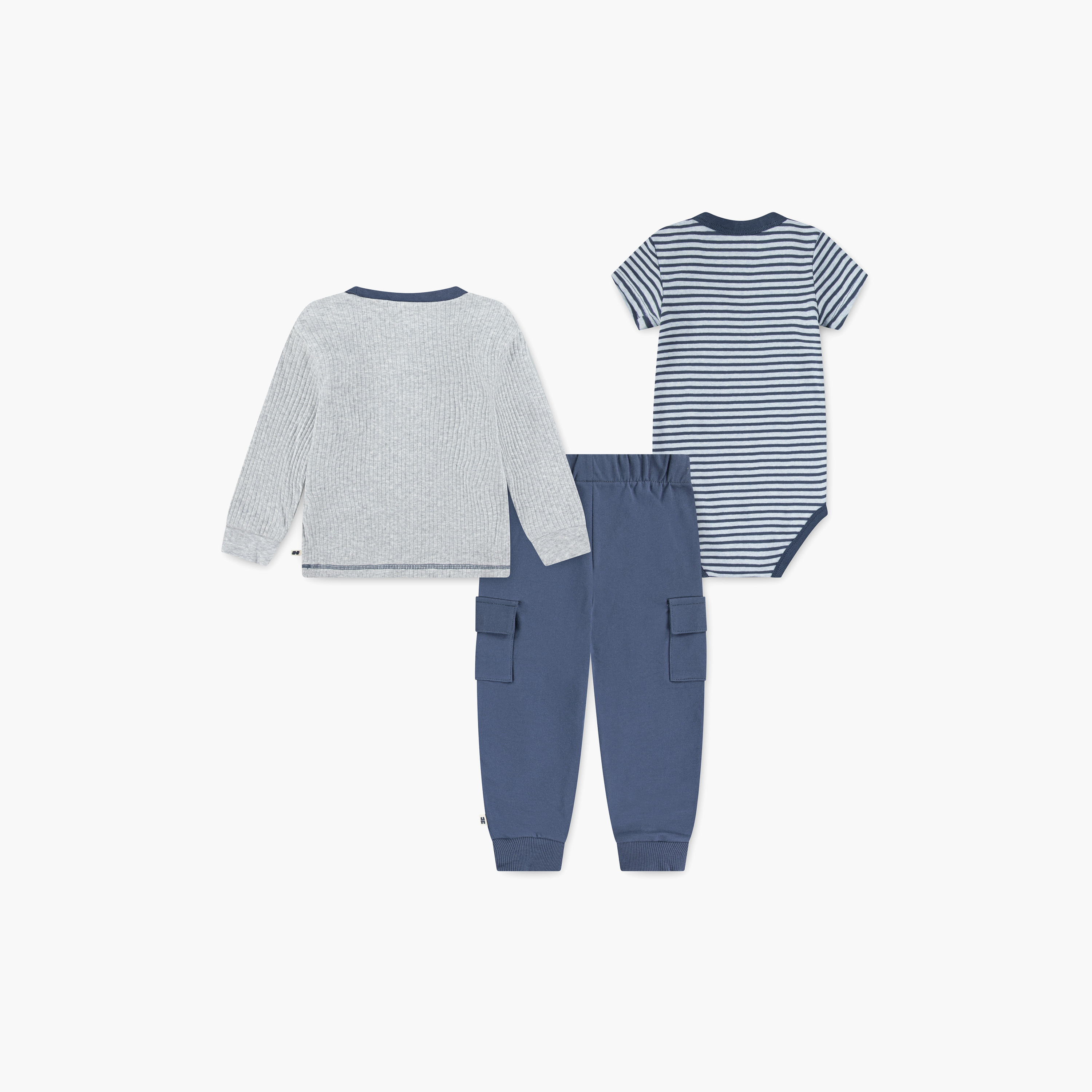 Huggies 3-Piece Printed Bodysuit, T-Shirt with Joggers-baby-boys-clothing-setsandcoords-image-2