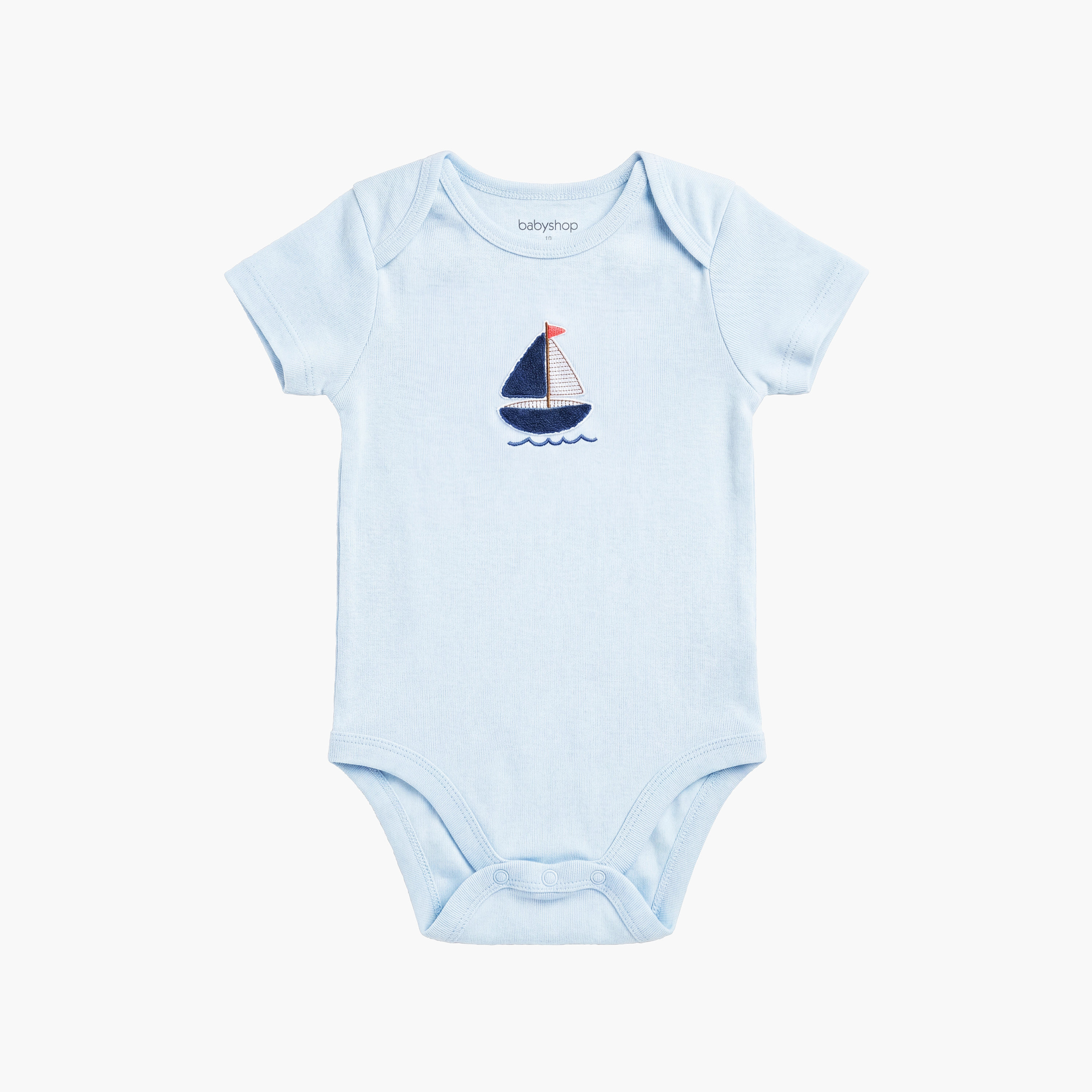 Huggies 2-Piece Short Sleeves Embroidered Bodysuits with Cap-boys-clothing-rompersanddungarees-image-5