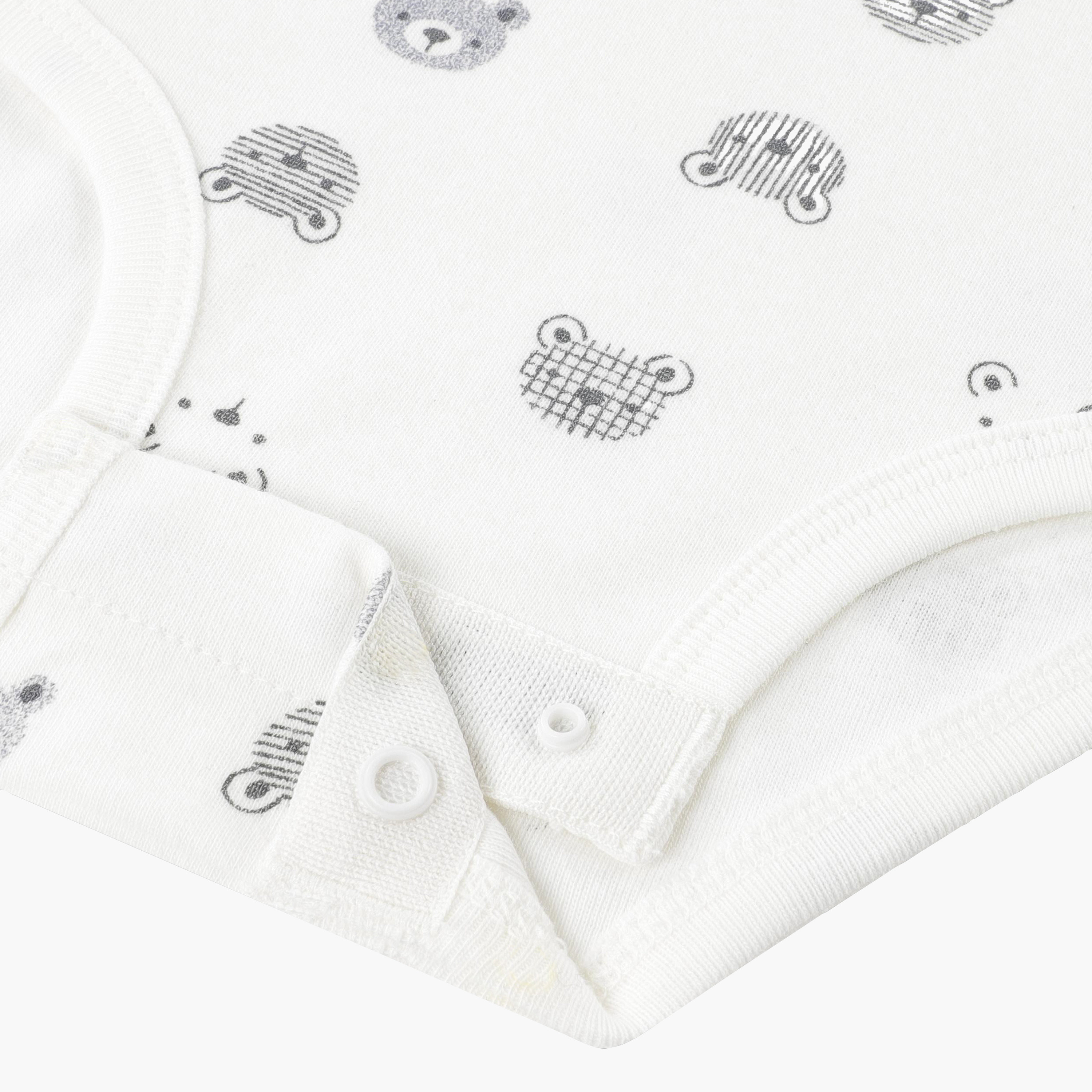 Huggies 2-Piece Short Sleeves Embroidered Bodysuits with Cap-boys-clothing-rompersanddungarees-image-8