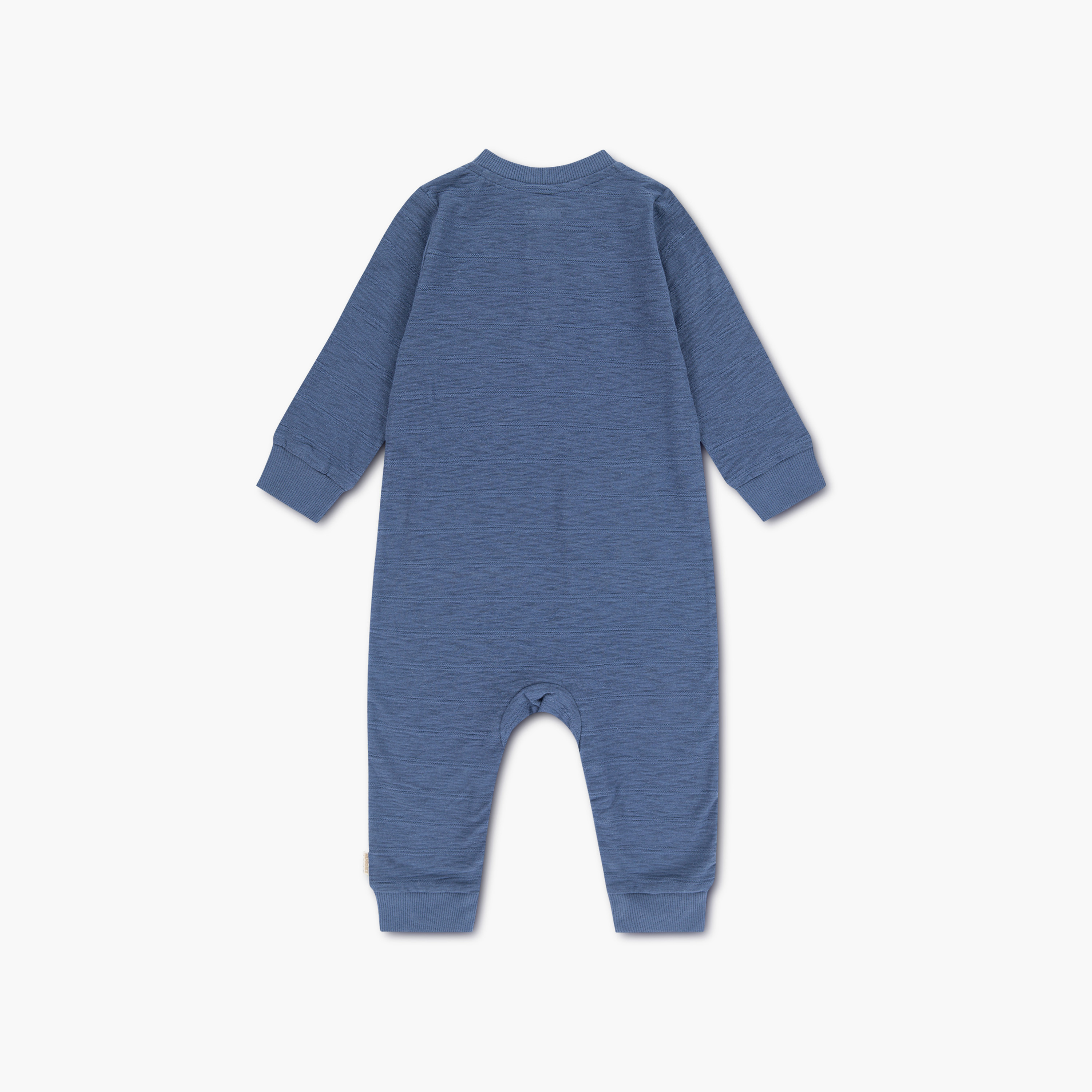 Huggies Long Sleeves Boat Embroidered Buttoned Rompers-boys-clothing-rompersanddungarees-image-2