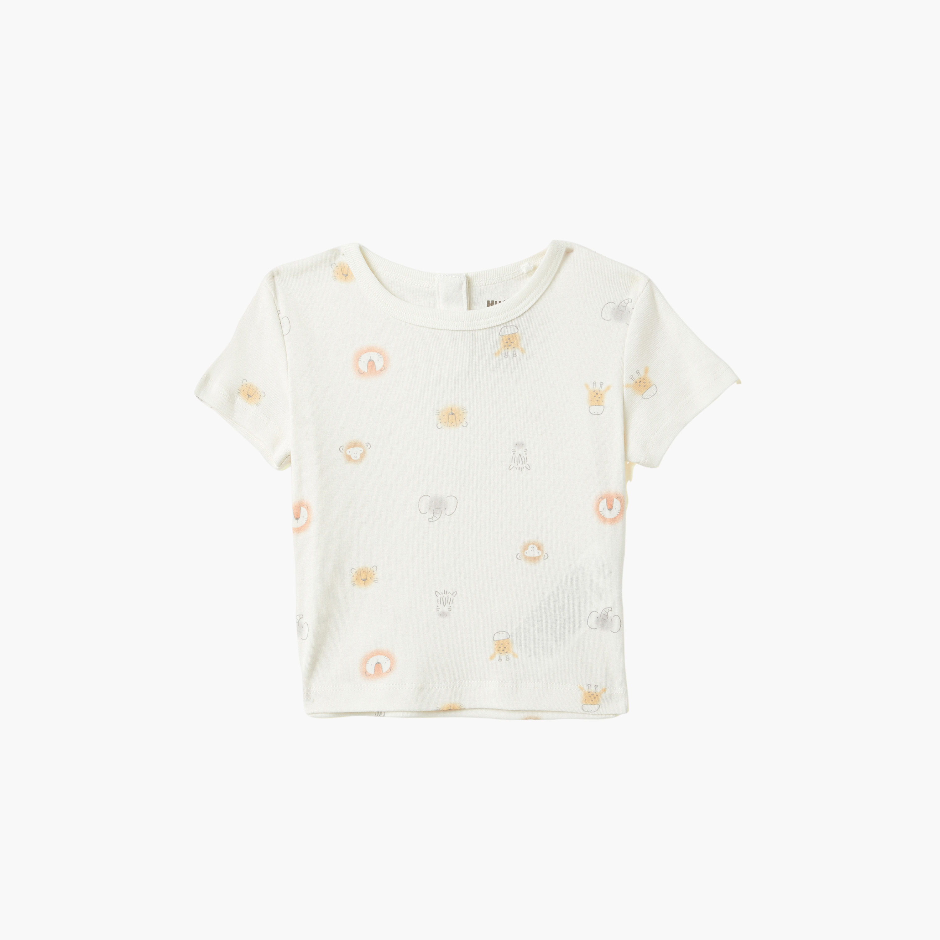 Huggies Short Sleeves Printed T-Shirt & Dungaree Set-boys-clothing-setsandcoords-image-4