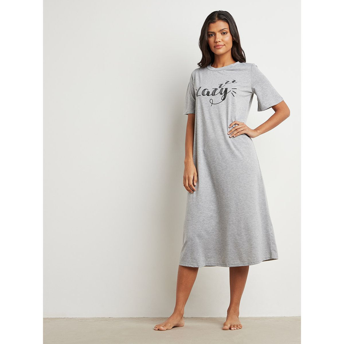 فستان ميدي مطبوع من ستايلي-women-clothing-nightwear-nighties-image-3
