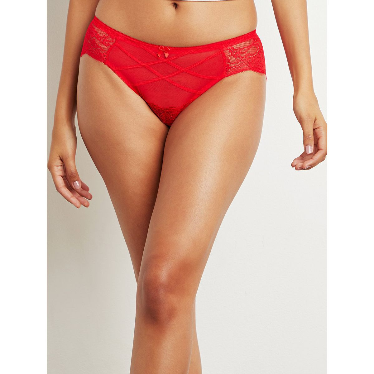 مجموعة من 2 سروال بكيني بتفاصيل شبكية من ستايلي-women-clothing-lingerie-panties-image-2