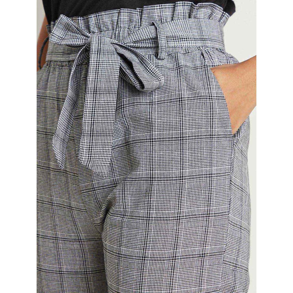 بنطلون مطبوع بربطة خصر من ستايلي-women-clothing-bottoms-trousers-image-4