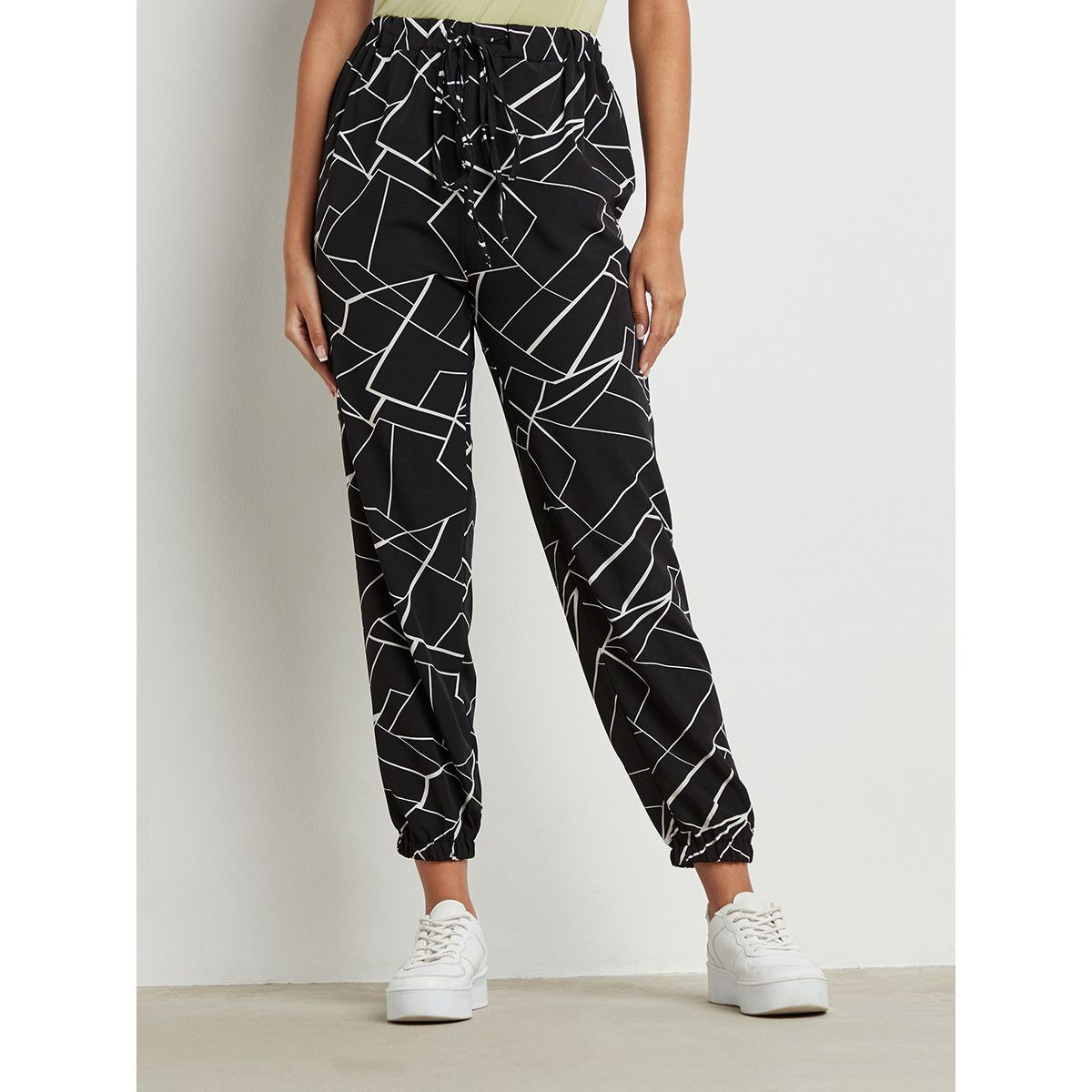 Styli Printed Jersey Jogger with Drawstring and Side Pocket-women-clothing-bottoms-joggers-image-1