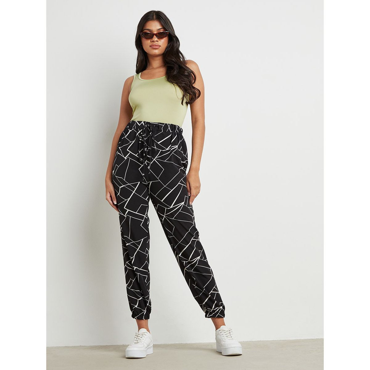 Styli Printed Jersey Jogger with Drawstring and Side Pocket-women-clothing-bottoms-joggers-image-2
