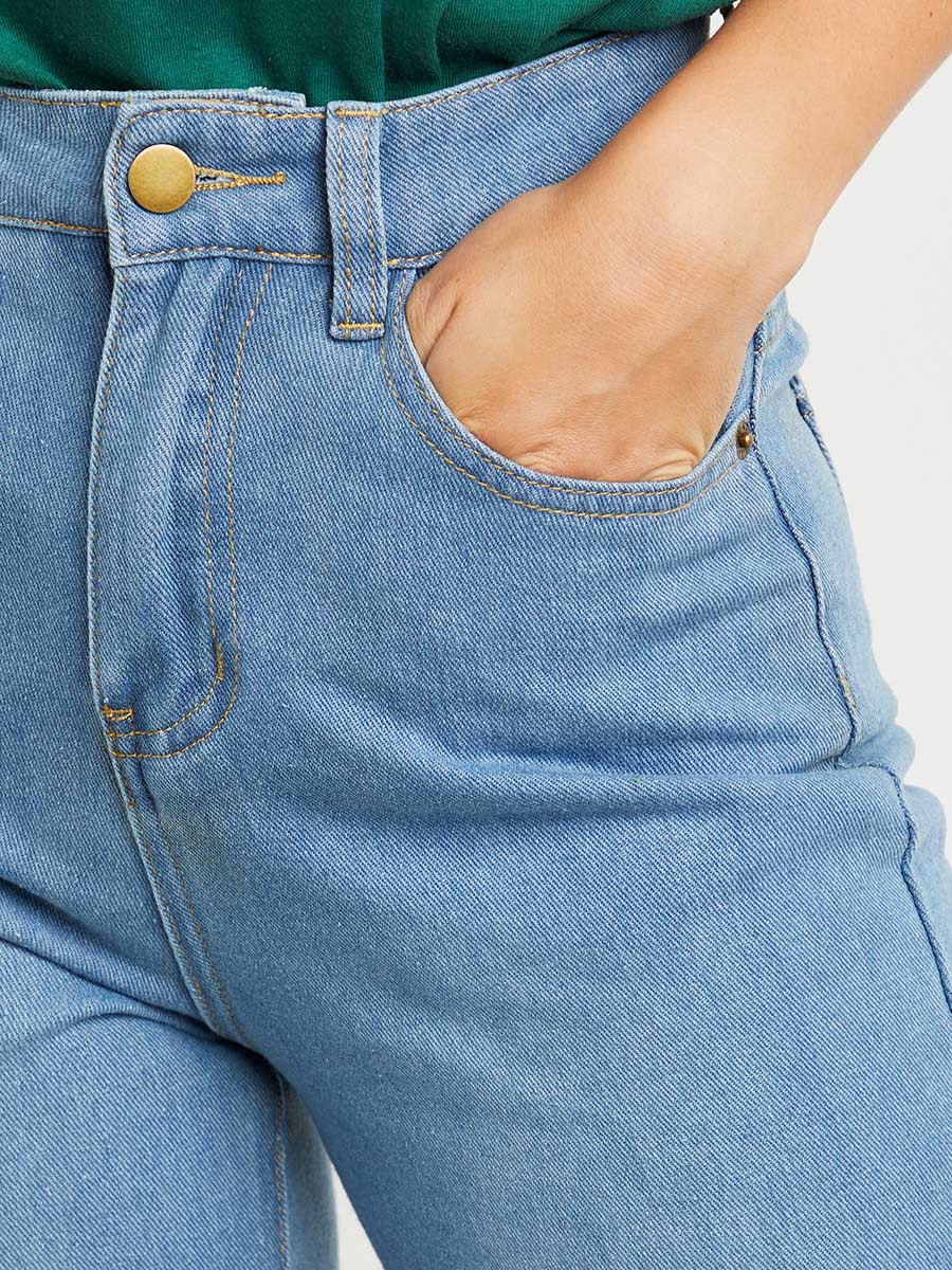 بنطلون جينز بقصة واسعة من ستايلي-women-clothing-bottoms-jeans-image-3
