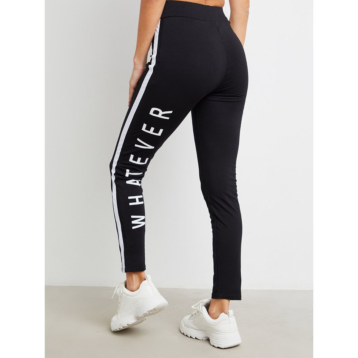 ليقنز مطبوع بتفاصيل جانبية من ستايلي-women-clothing-leggings-image-1