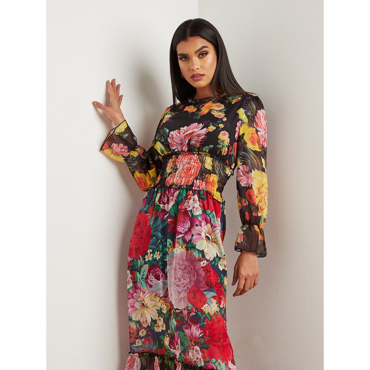 فستان طويل مطبوع من ستايلي-women-clothing-dresses-image-2