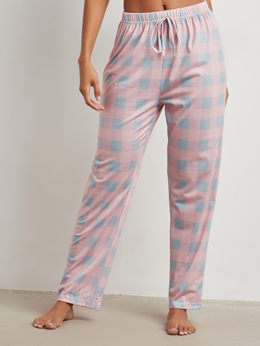 مجموعة من تيشيرت مطبوع وبنطلون بيجاما من ستايلي-women-clothing-nightwear-pyjamas-bottoms-image-4