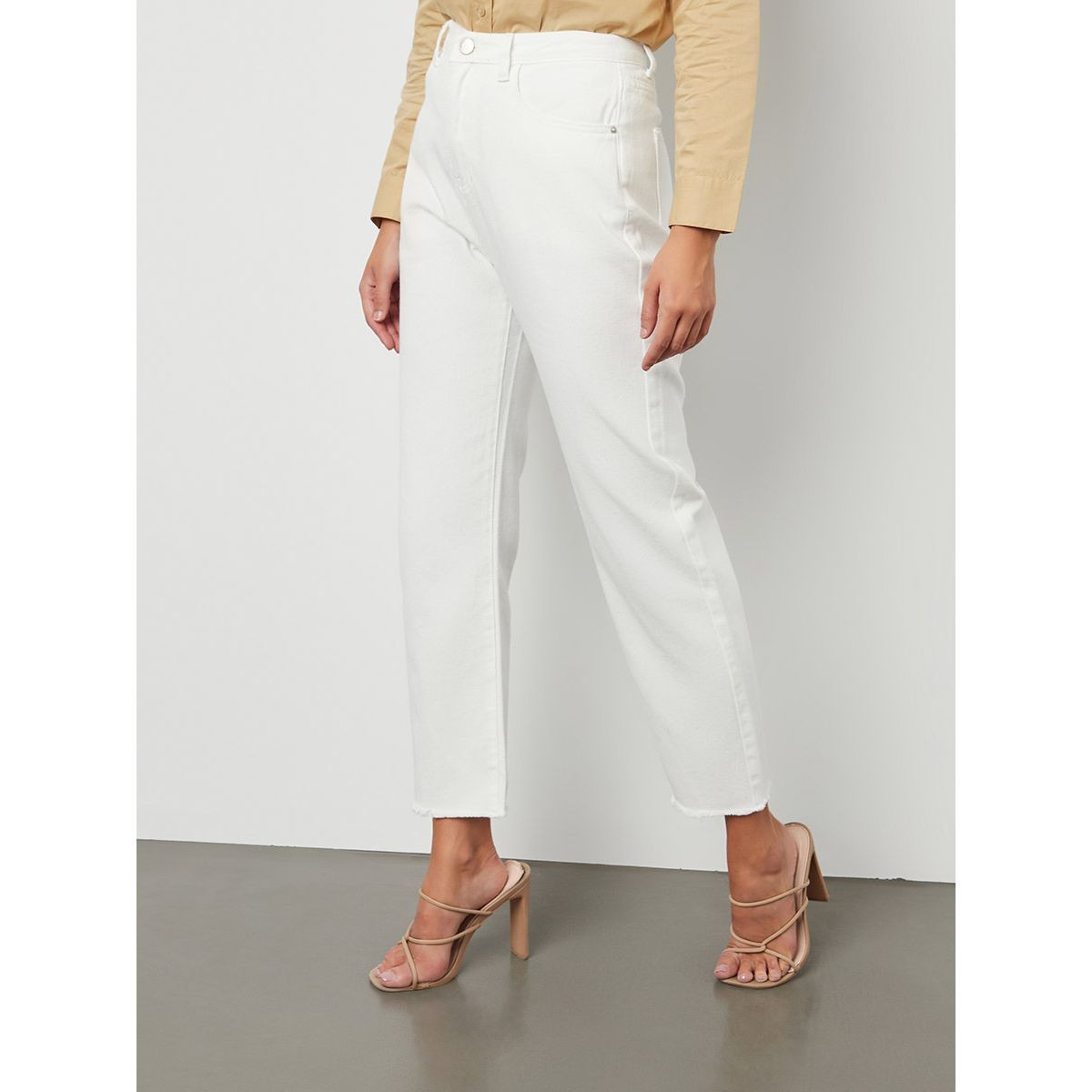 بنطال جينز بخصر عالي من ستايلي-women-clothing-bottoms-jeans-image-1