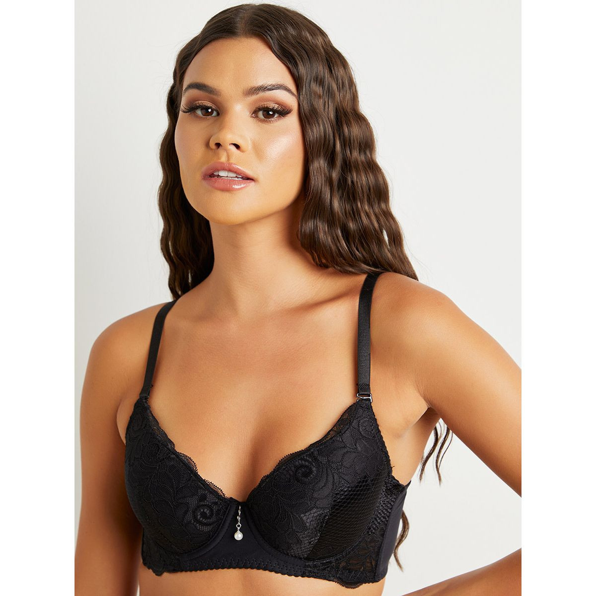 مجموعة من صدرية مزخرفة وسروال داخلي ثونج من ستايلي-women-clothing-lingerie-bras-image-2