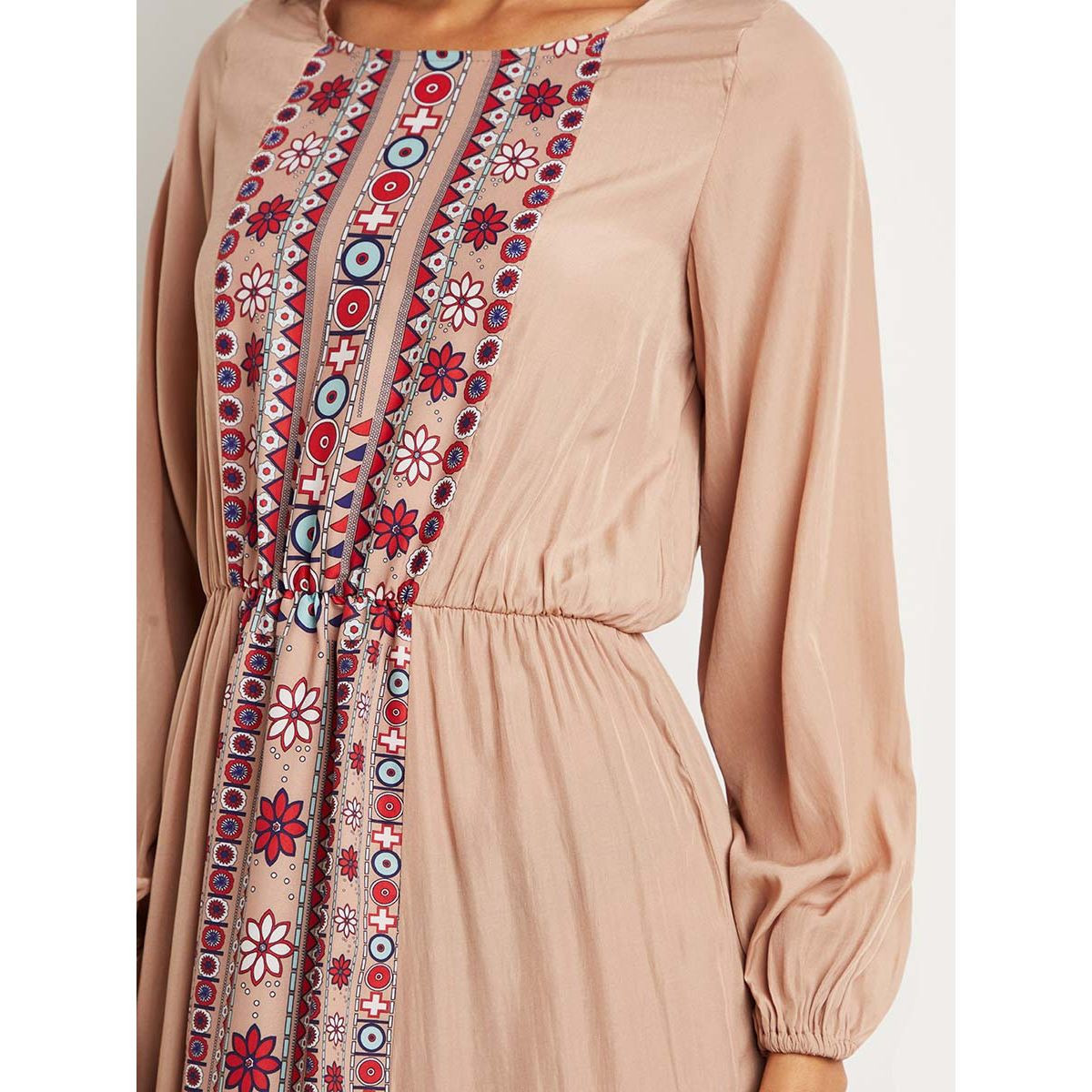 فستان طويل مطبوع بأكمام طويلة من ستايلي-women-clothing-dresses-image-5