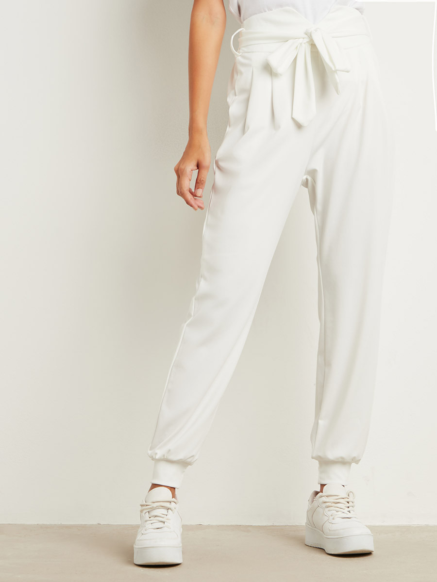 بنطلون بربطة خصر من ستايلي-women-clothing-trousers-image-1