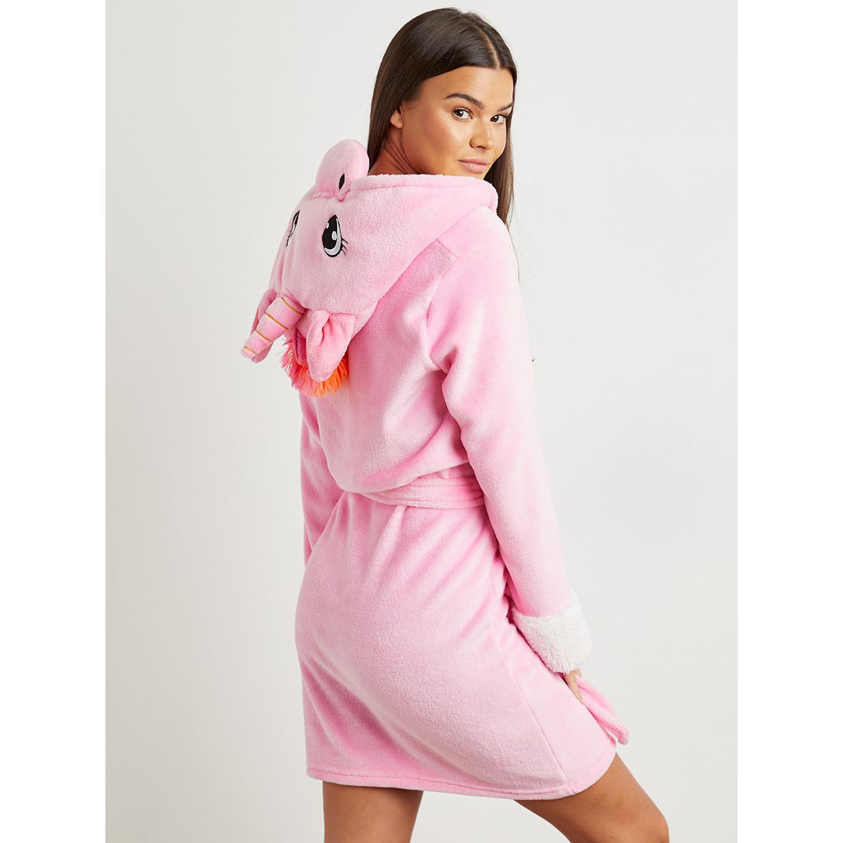 Styli Unicorn Hoodie Fleece Robe-women-clothing-nightwear-robes-image-3