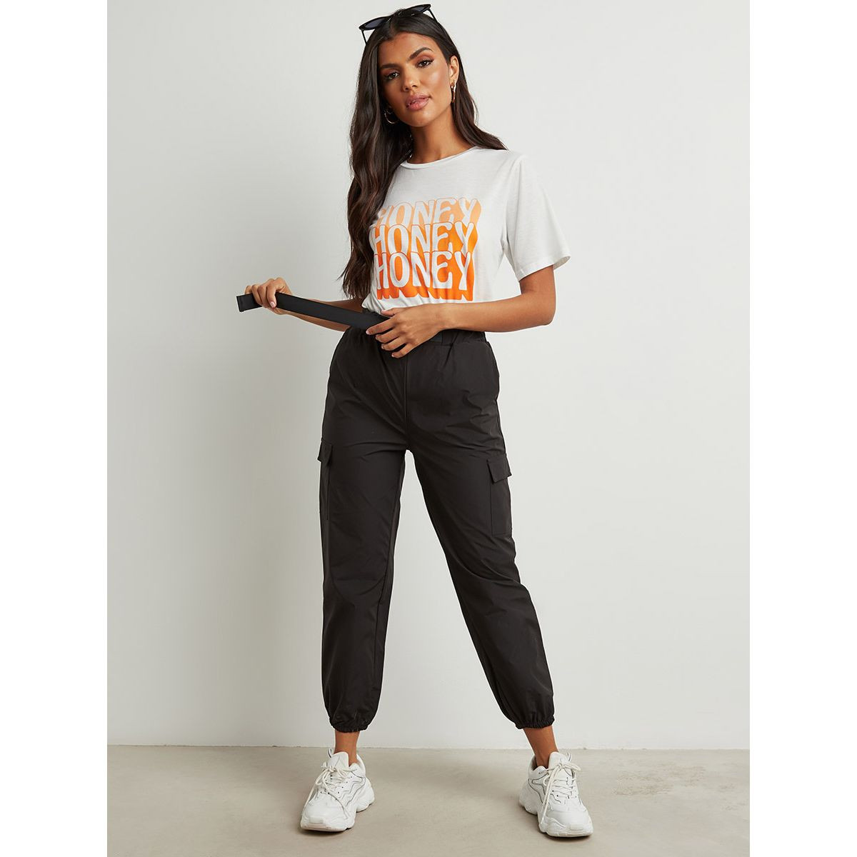 بنطلون رياضي بحزام خصر من ستايلي-women-clothing-bottoms-joggers-image-2