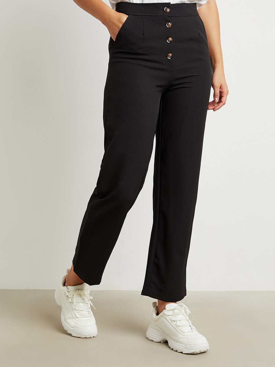 بنطلون بقصة واسعة وأزرار من ستايلي-women-clothing-trousers-image-1