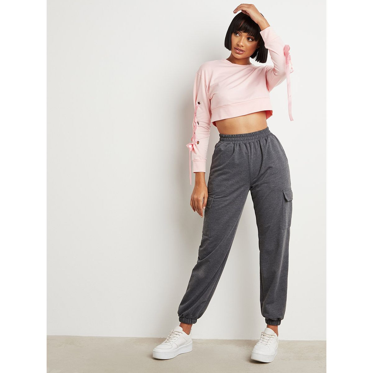 تيشيرت قصير بأكمام طويلة من ستايلي-women-clothing-hoodiesandsweatshirts-sweatshirts-image-2