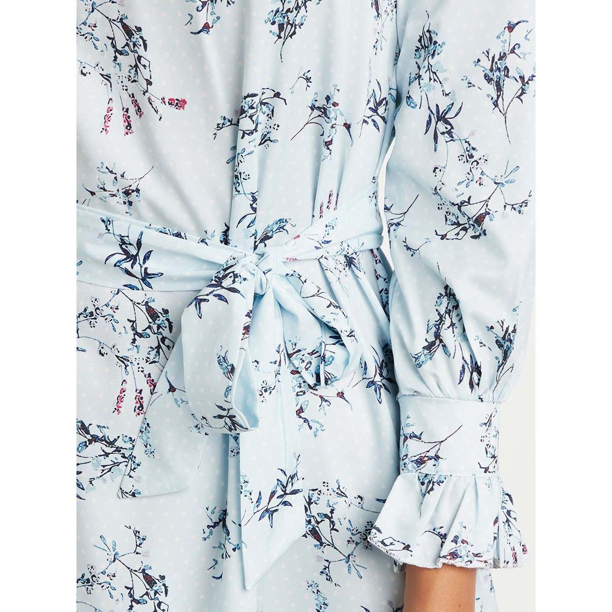 Styli Floral Printed A-Line Maxi Dress with Tie Belt-women-clothing-dresses-image-5
