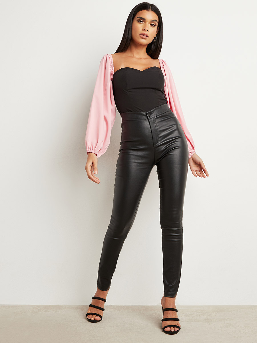 بلوزة بأكمام منفوخة من ستايلي-women-clothing-shirtsandblouses-blouses-image-2