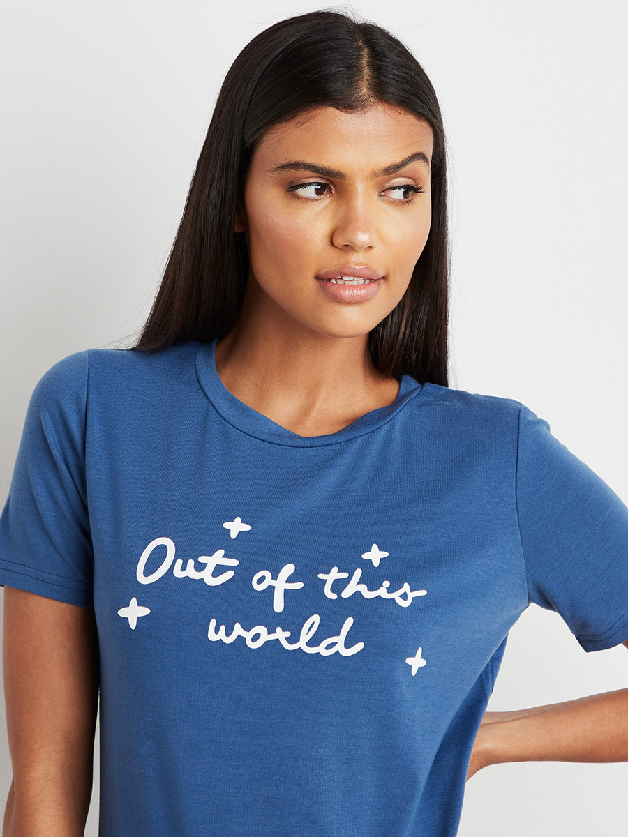 مجموعة ن تيشيرت وبنطلون بيجاما من ستايلي-women-clothing-nightwear-pyjamas-bottoms-image-5