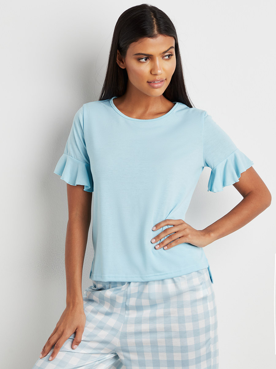 مجموعة من تيشيرت وبنطلون بيجاما من ستايلي-women-clothing-nightwear-pyjamas-bottoms-image-2
