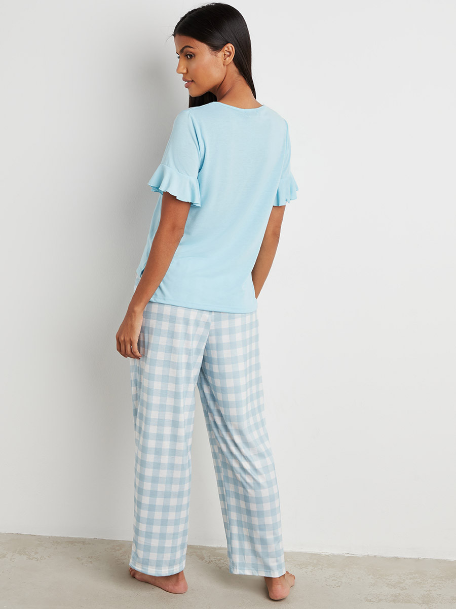 مجموعة من تيشيرت وبنطلون بيجاما من ستايلي-women-clothing-nightwear-pyjamas-bottoms-image-3