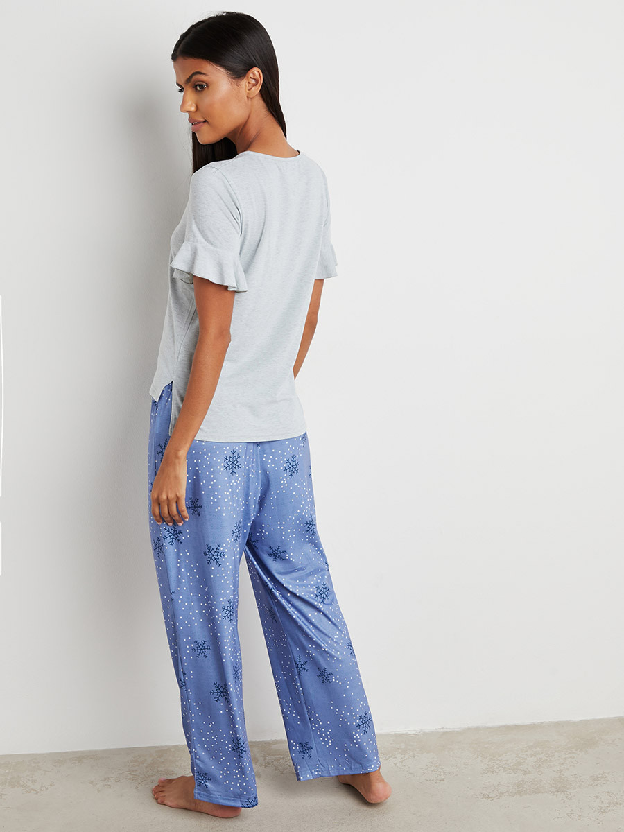 مجموعة من تيشيرت وبنطلون بيجاما من ستايلي-women-clothing-nightwear-pyjamas-longsets-image-5