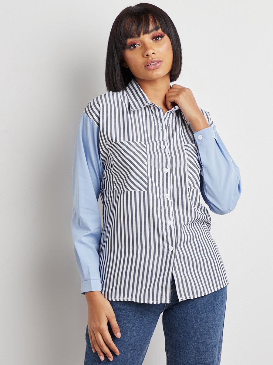تنورة مطبوعة بأزرار إغلاق من ستايلي-women-clothing-shirtsandblouses-blouses-image-3