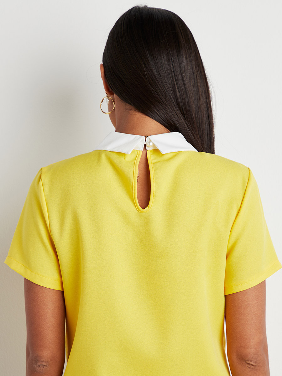 بلوزة بأكمام قصيرة من ستايلي-women-clothing-shirtsandblouses-blouses-image-3