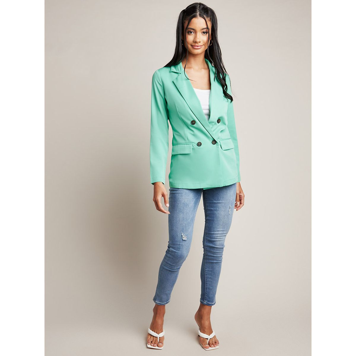 Styli Single Breasted Lapel Blazer with Long Sleeves-women-clothing-coatsandjackets-blazers-image-2