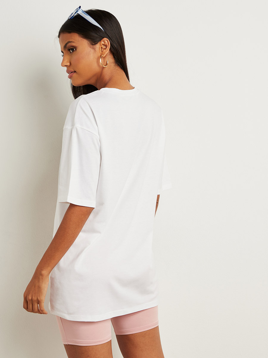تيشيرت مطبوع بقصة واسعة من ستايلي-women-clothing-tshirts-image-4