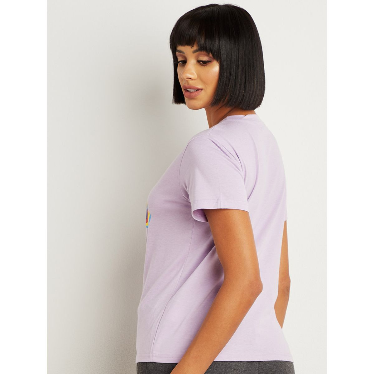 تيشيرت مطبوع بقصة واسعة من ستايلي-women-clothing-tshirts-image-5