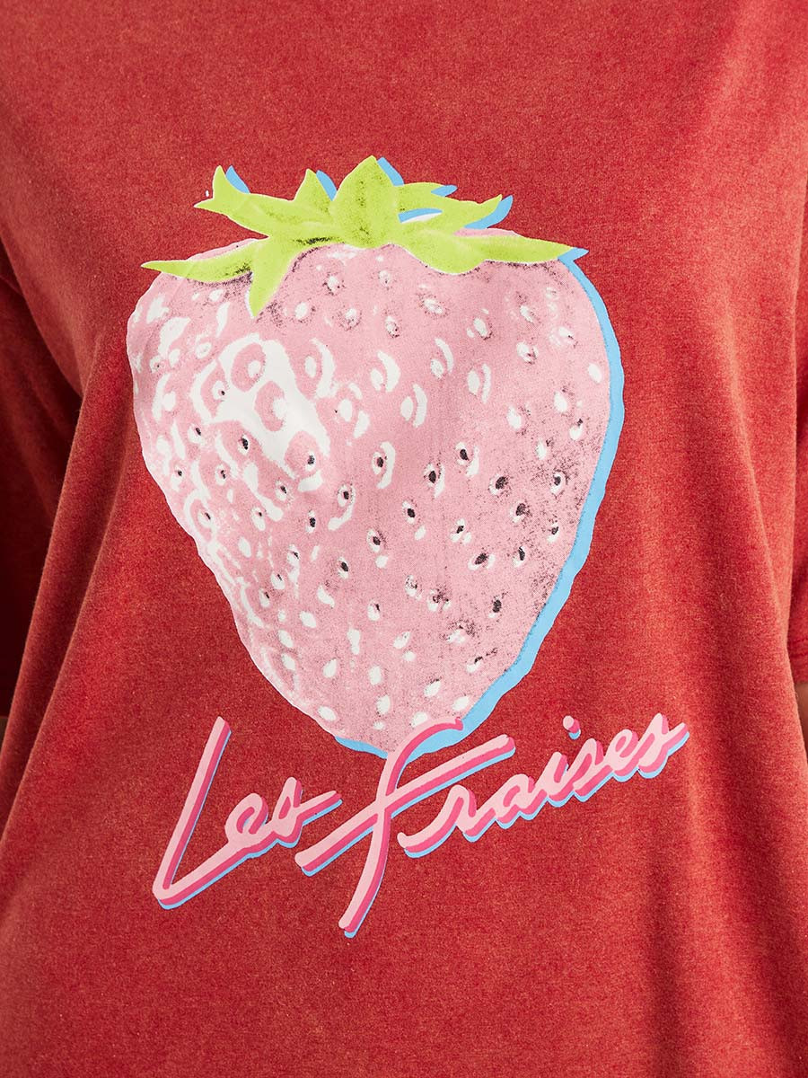 تيشيرت مطبوع بقصة طويلة من ستايلي-women-clothing-tshirts-image-5