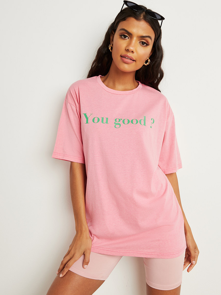 Styli You Good Slogan Printed Oversized Longline T-Shirt-women-clothing-tshirts-image-1