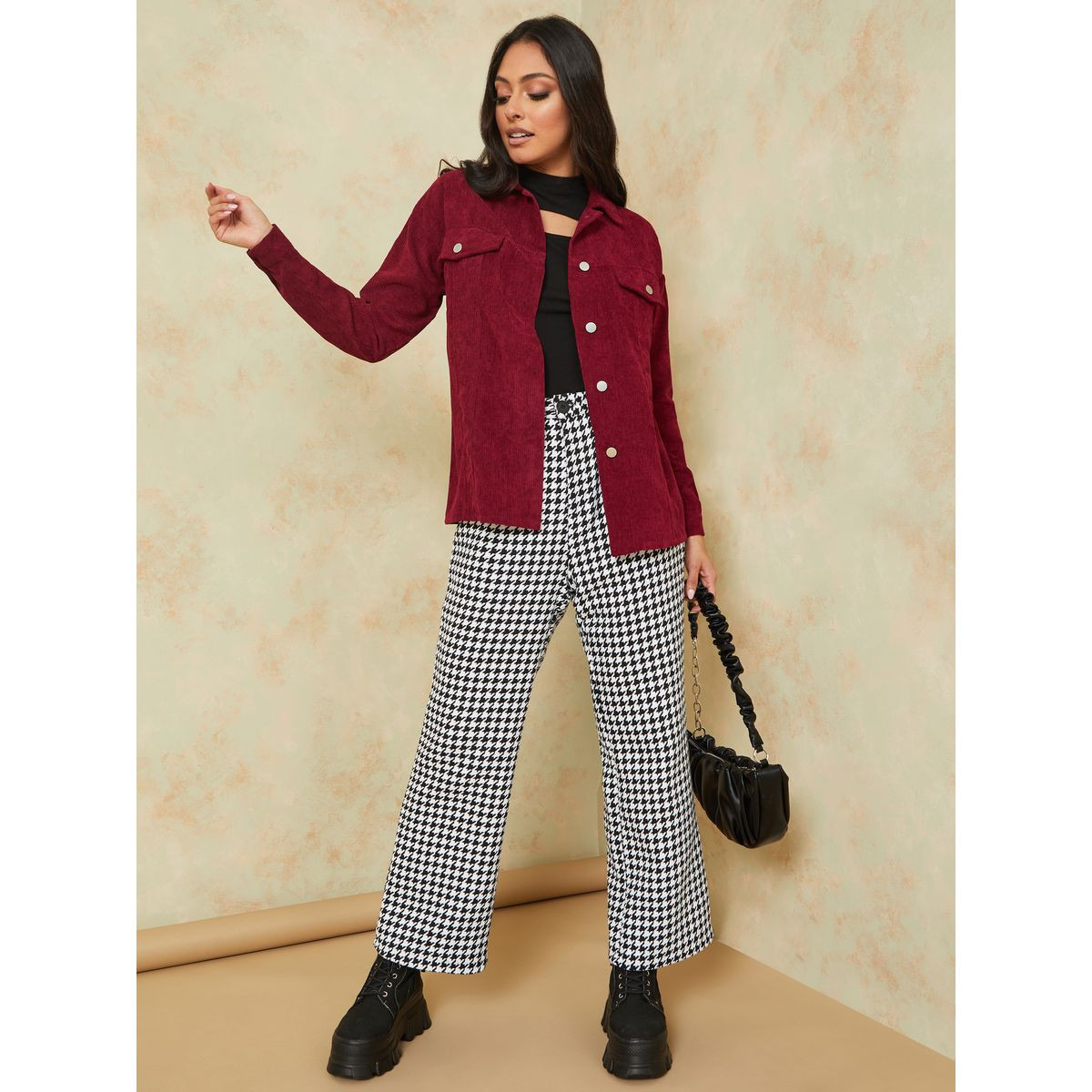 جاكيت بقصة عادية مع جيوب من ستايلي-women-winterwear-coatsandjackets-jackets-image-2