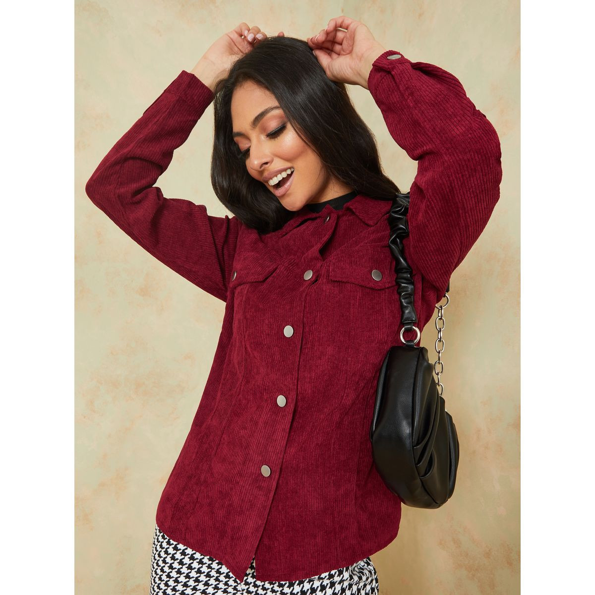 جاكيت بقصة عادية مع جيوب من ستايلي-women-winterwear-coatsandjackets-jackets-image-3