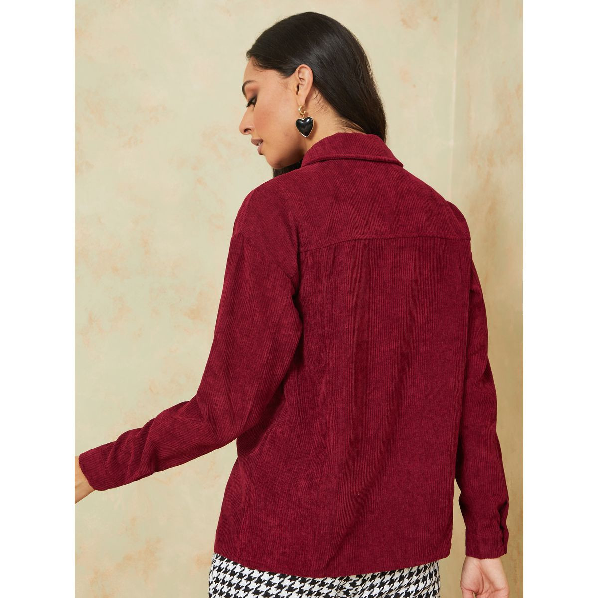 جاكيت بقصة عادية مع جيوب من ستايلي-women-winterwear-coatsandjackets-jackets-image-5