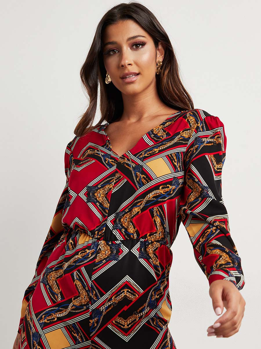 أفرول مطبوع بقصة ضيقة من ستايلي-women-clothing-jumpsuits-image-2