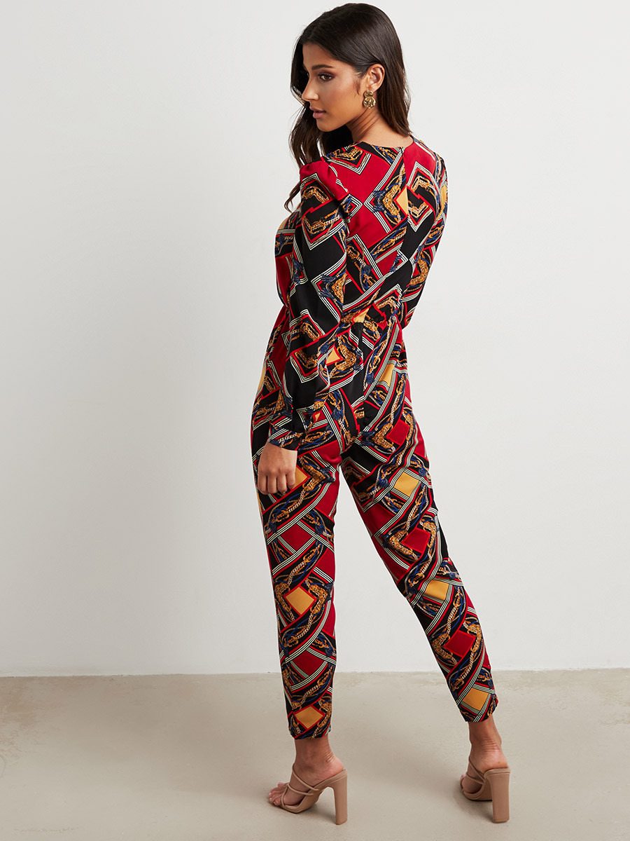 أفرول مطبوع بقصة ضيقة من ستايلي-women-clothing-jumpsuits-image-3