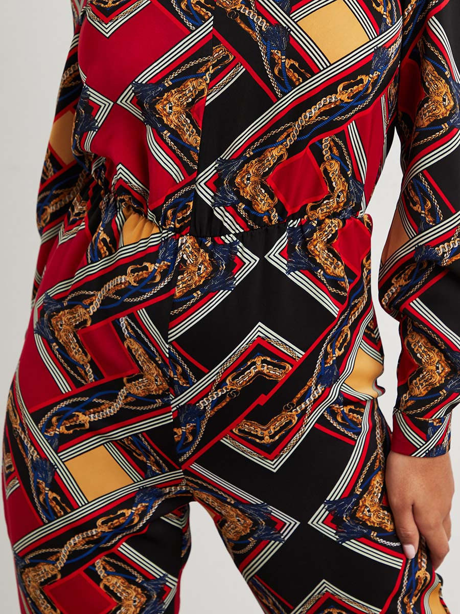 أفرول مطبوع بقصة ضيقة من ستايلي-women-clothing-jumpsuits-image-4