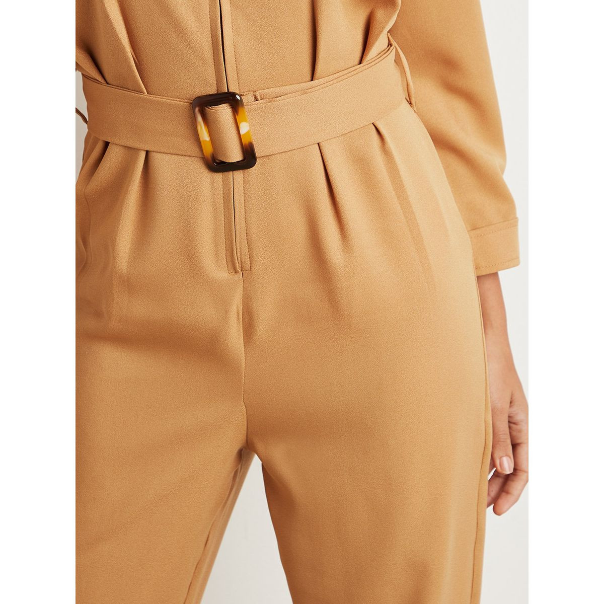 Styli Concealed Zip Closure Belted Straight Leg Jumpsuit-women-clothing-jumpsuits-image-4