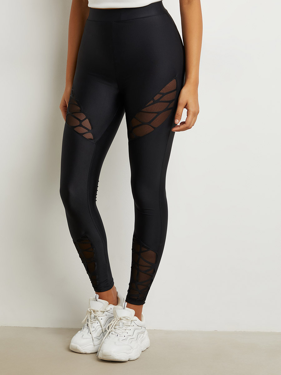 ليقنز بتفاصيل شبكية من ستايلي-women-clothing-leggings-image-1